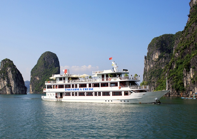 Du Thuyền Silversea Cruise 4,5 sao ( 2 Ngày 1 Đêm)+ Xe đón trả Hà Nội